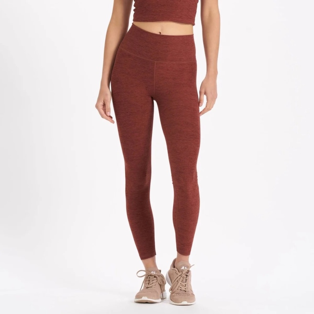 Vuori Women's Rust Heather High-Waist Leggings